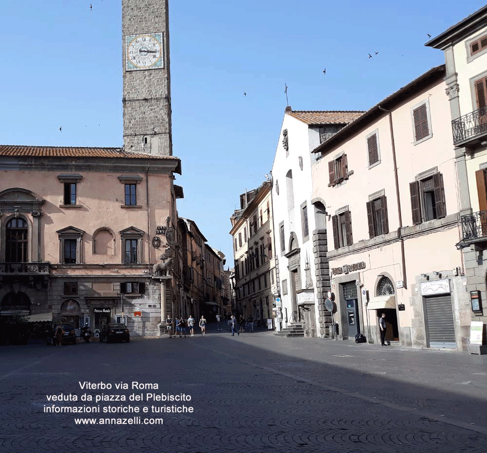 via roma da piazza del plebiscito viterbo foto anna zelli