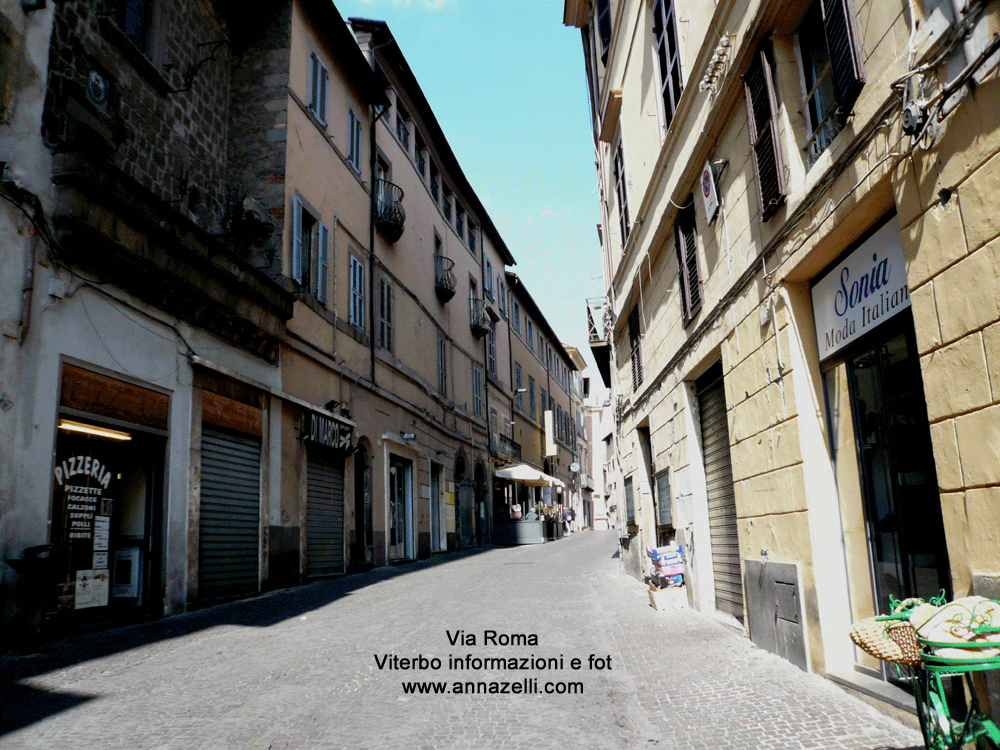 via roma viterbo centro storico informazioni e foto anna zelli