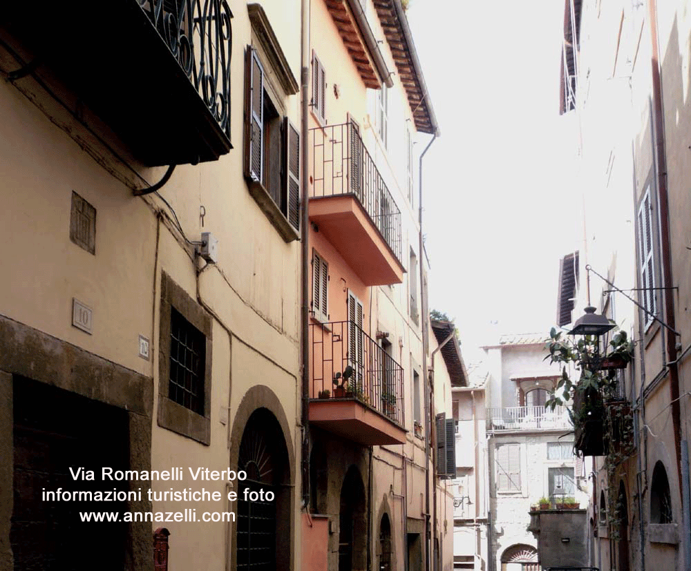 via romanelli viterbo centro storico informazioni e fotografie anna zelli