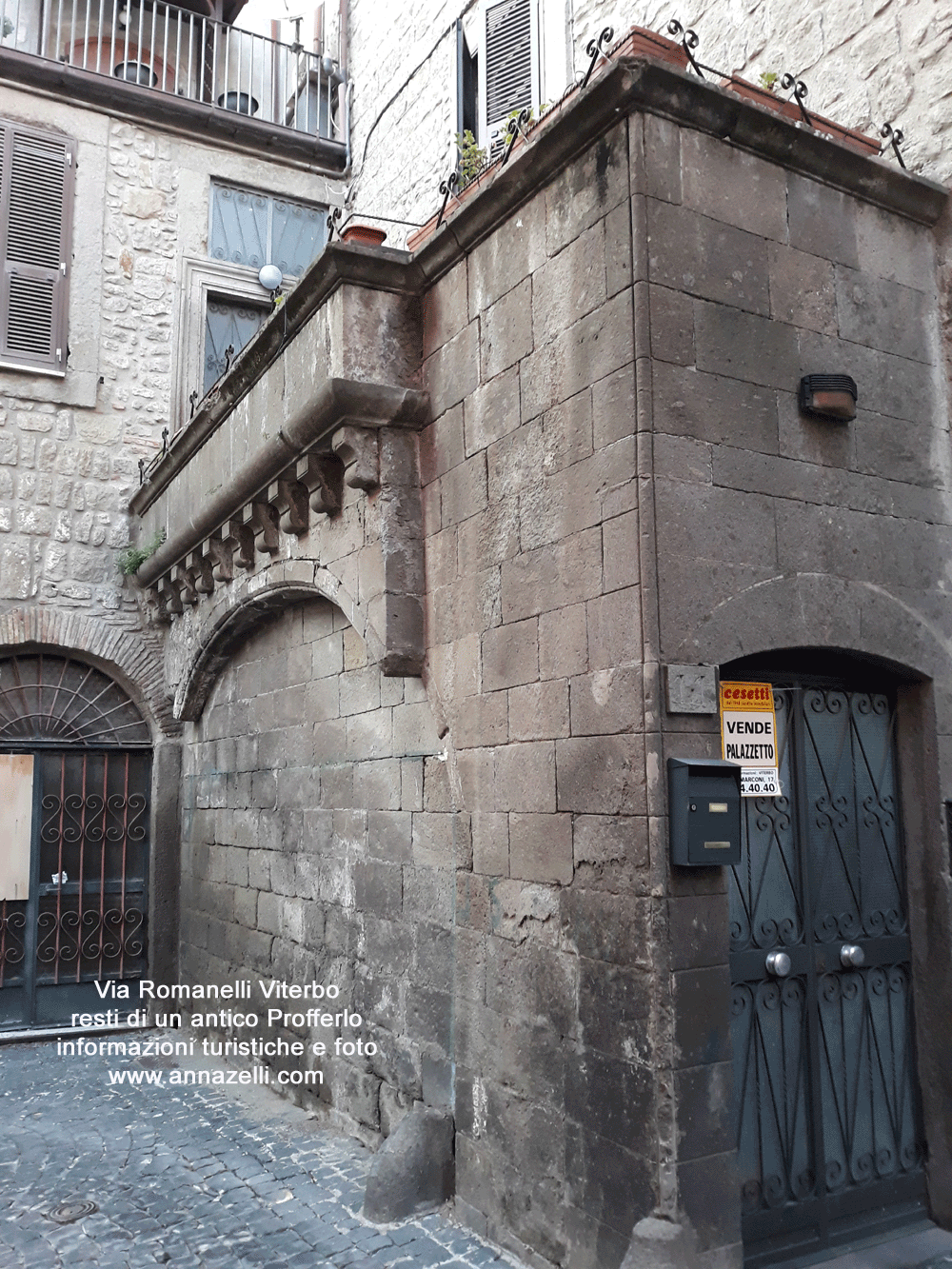 via romanelli viterbo resti di un antico profferlo