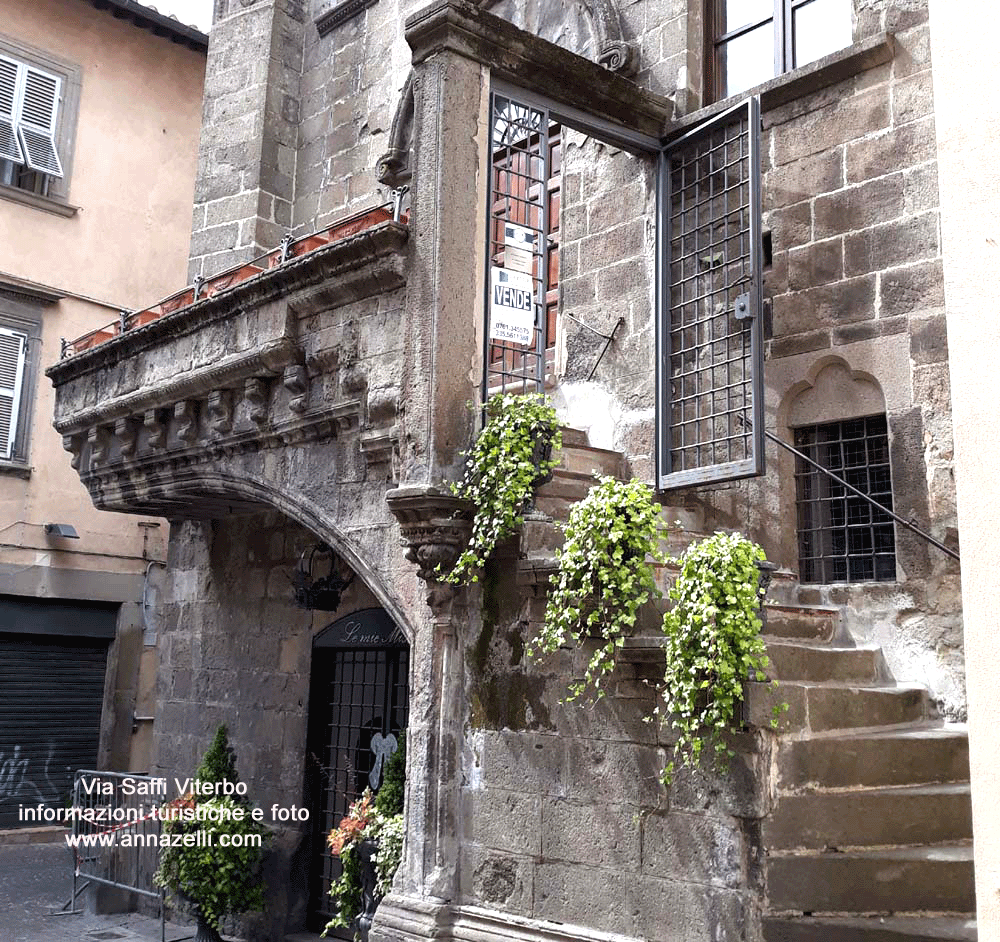 via saffi viterbo centro storico info e foto anna zelli