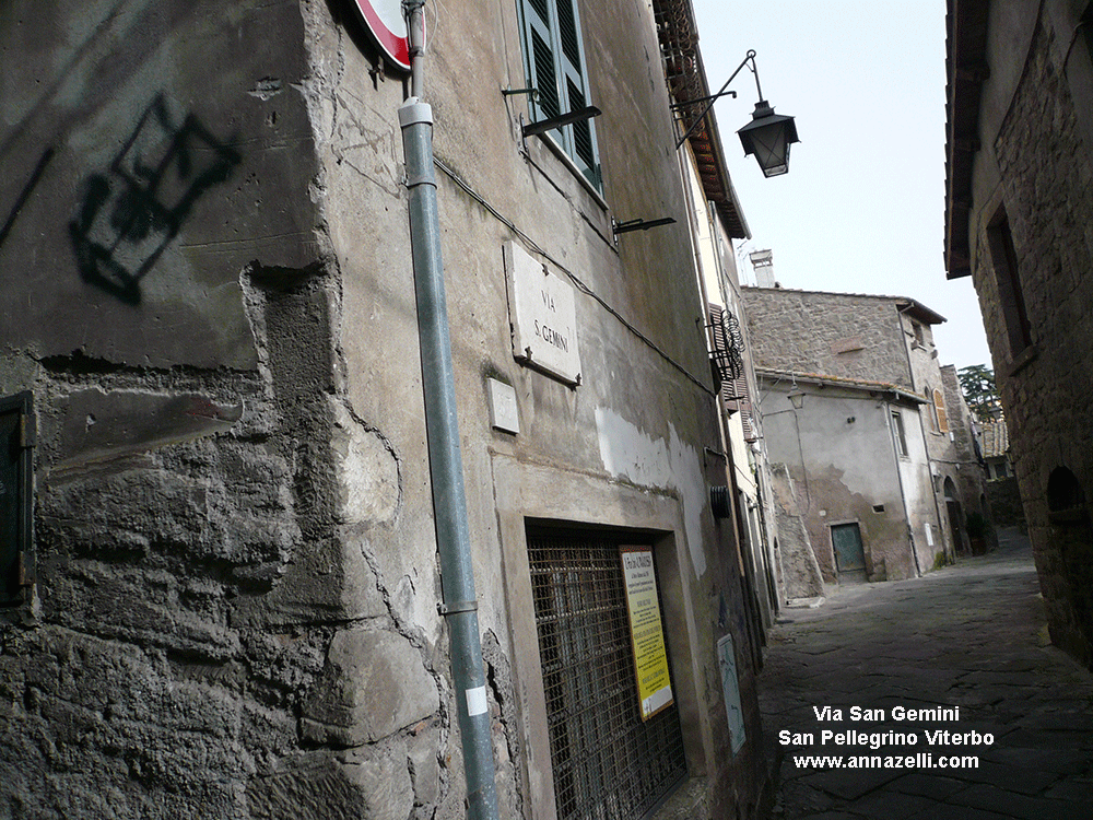 via san gemini viterbo san pellegrino centro storico info foto anna zelli