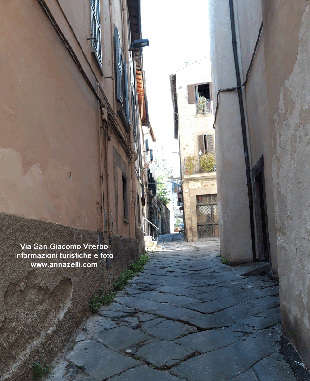 via san giacomo viterbo centro storico info e foto anna zelli