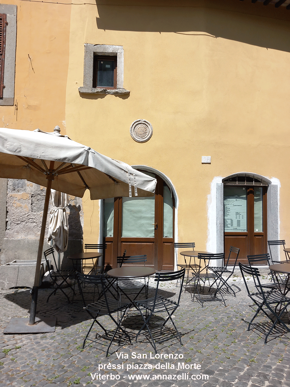 via san lorenzo pressi piazza della morte viterbo centro storico info foto anna zelli