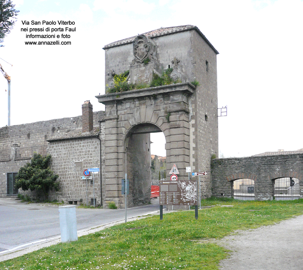 via san paolo viterbo pressi porta faul info foto anna zelli