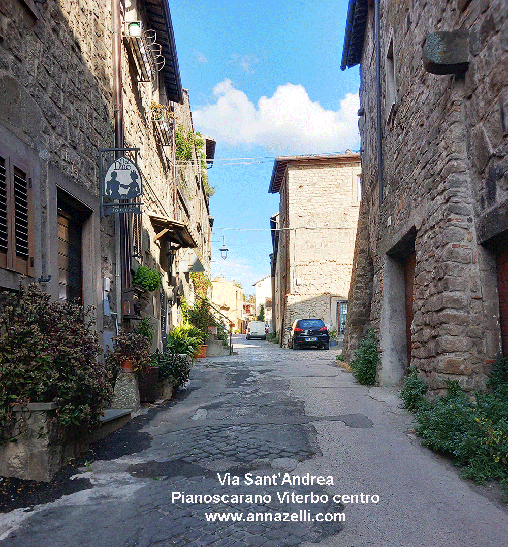 via sant'andrea pianoscarano viterbo info e foto anna zelli