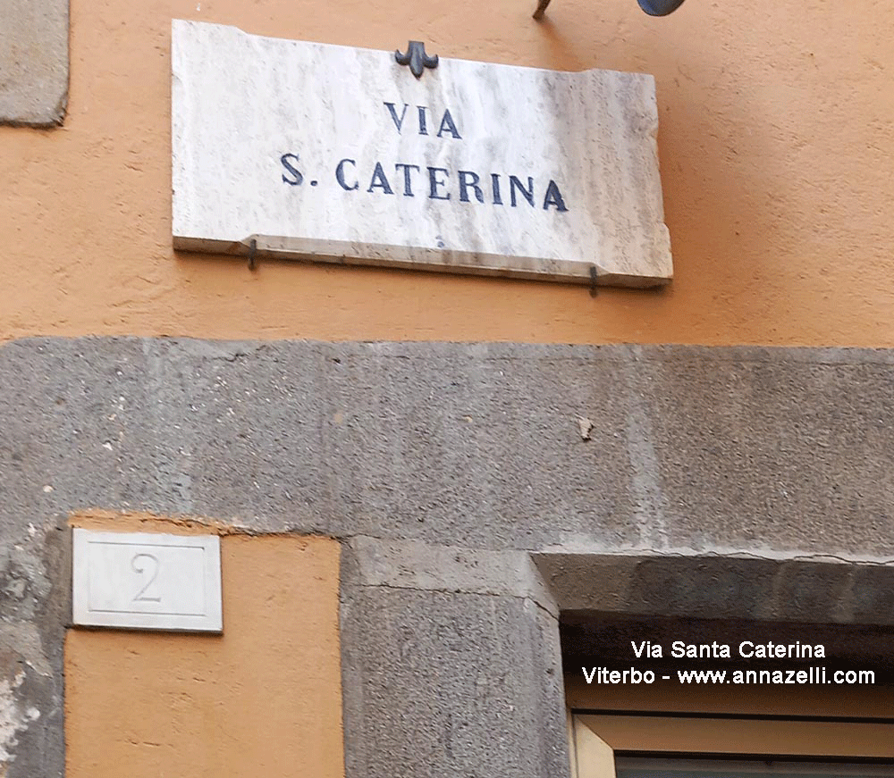 via santa caterina viterbo centro storico info e foto anna zelli