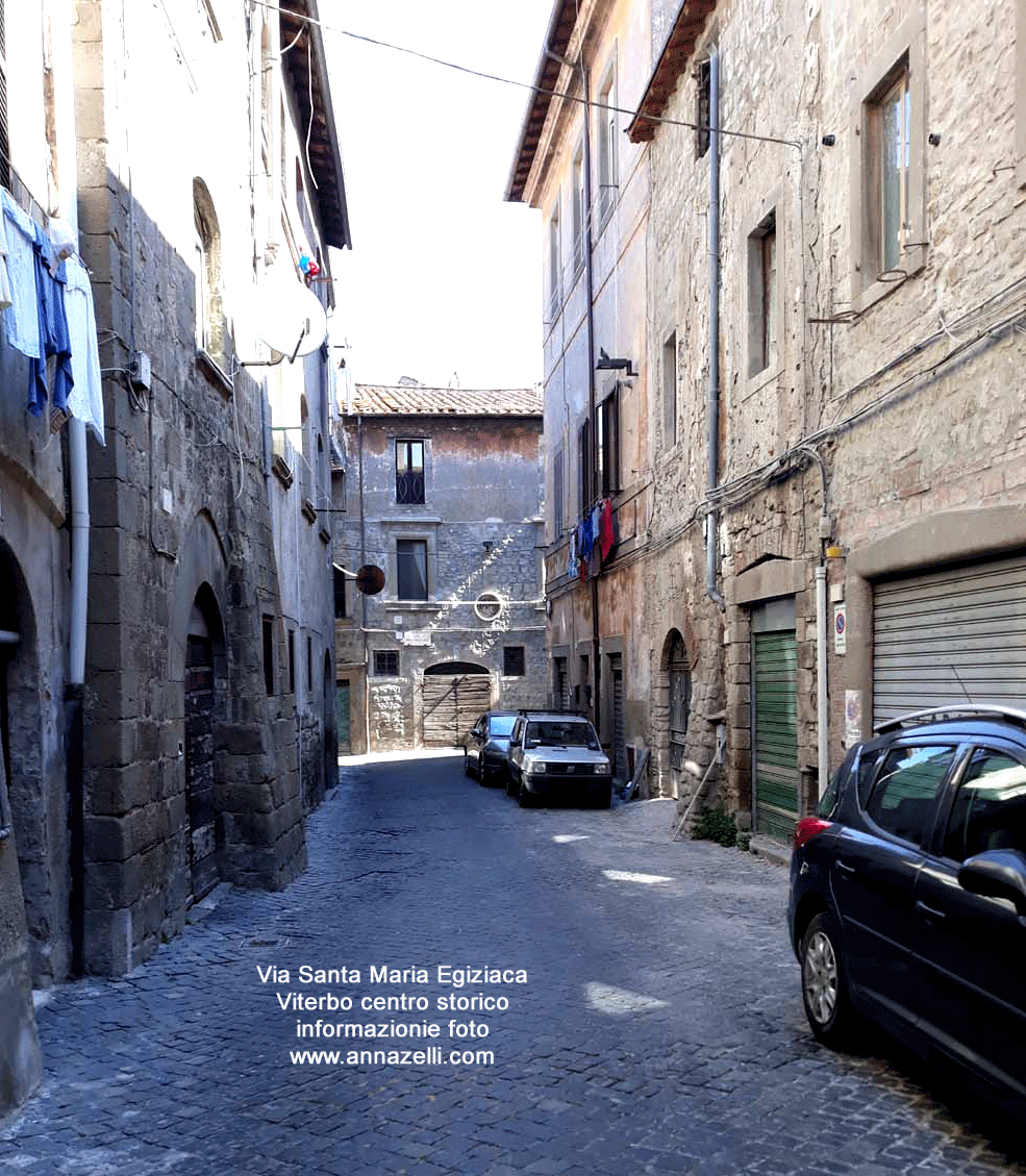 via santa maria egiziaca viterbo centro storico info e foto anna zelli