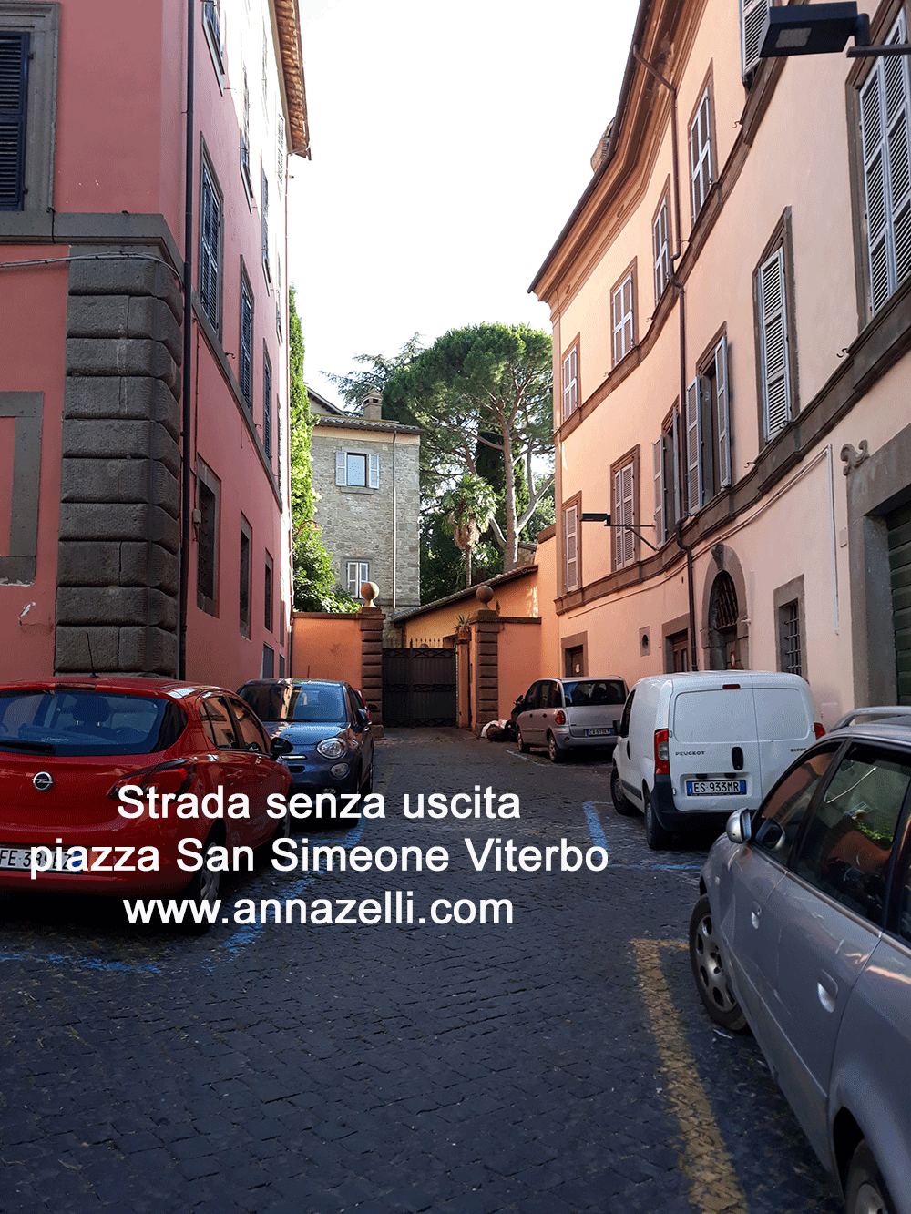 strada senza uscita a piazza san Simeone Viterbo info foto anna zelli