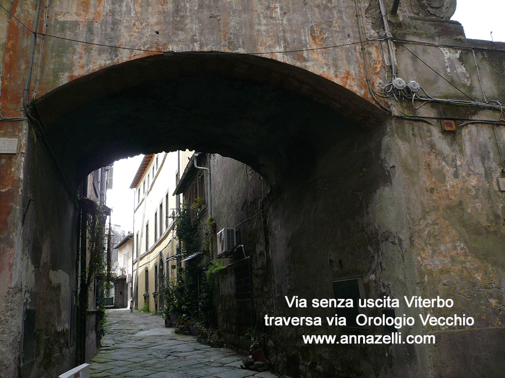 via senza uscita traversa via orologio vecchio centro storico info e foto anna zelli