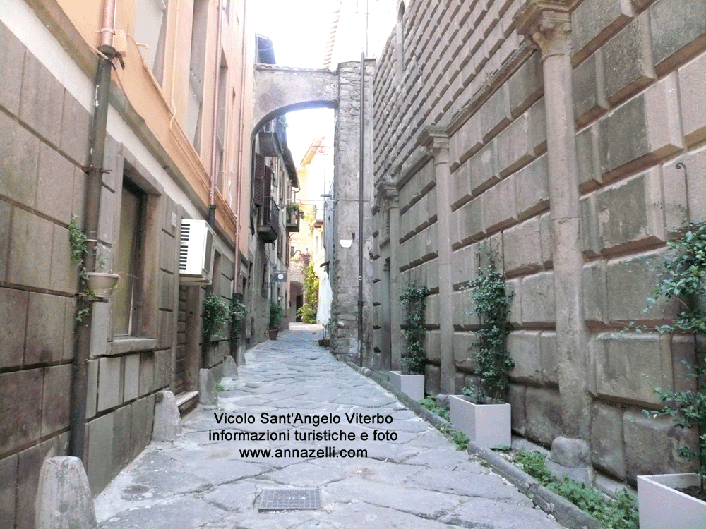 vicolo sant'angelo viterbo centro storico info e foto anna zelli