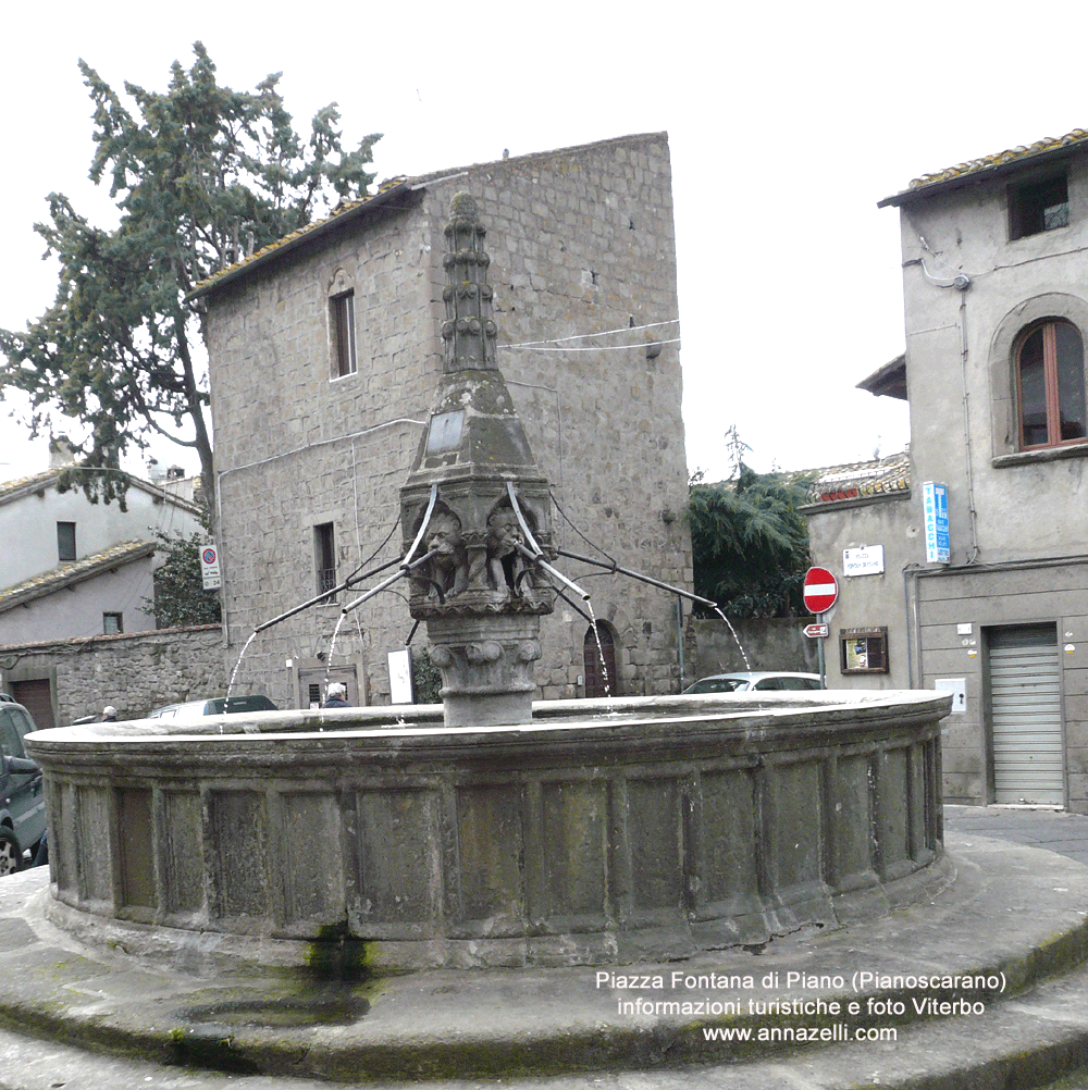 piazza fontana di piano pianoscarano viterbo centro info e foto anna zelli