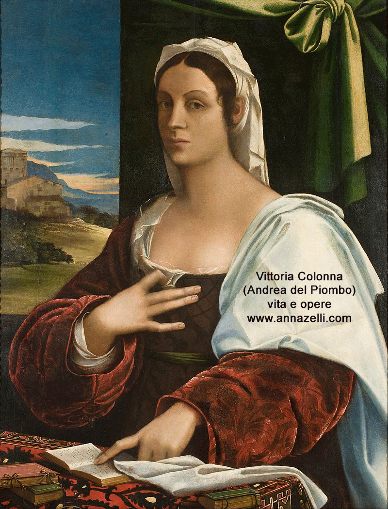 vittoria colonna nobile romana viterbo dipinto andrea del piombo