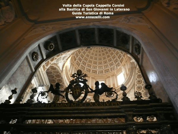 volta della cupola cappella corsini alla basilica di san giovanni in laterano roma