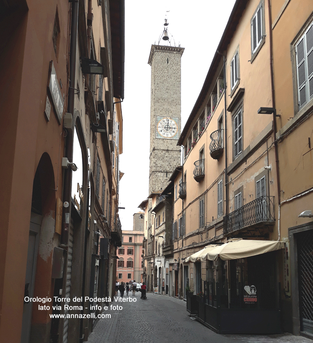 orologio torre del podestà veduta da via roma foto anna zelli 1